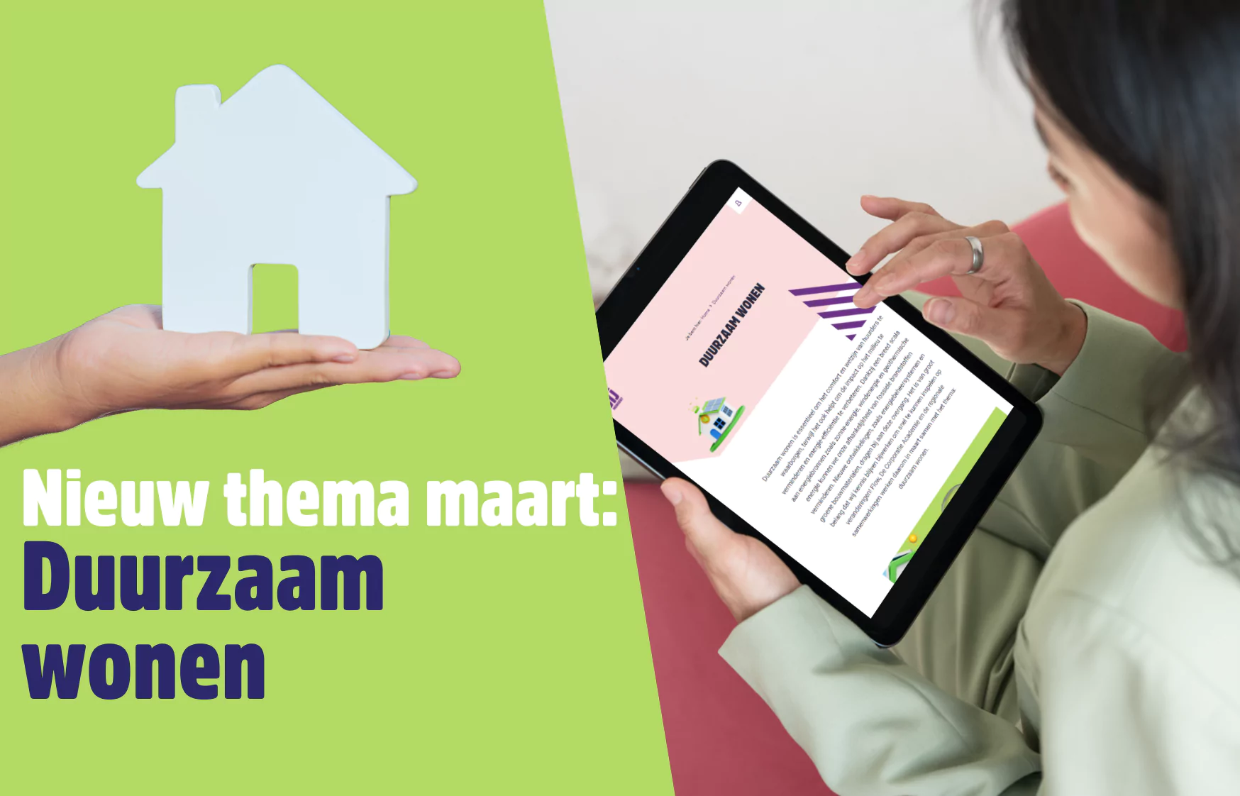 Maandthema maart: duurzaam wonen